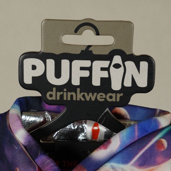 Puffin Drinkwear The Tee Can Cooler Sleeve DL1230-921 Space Cats Retired - Picture 6 of 11
